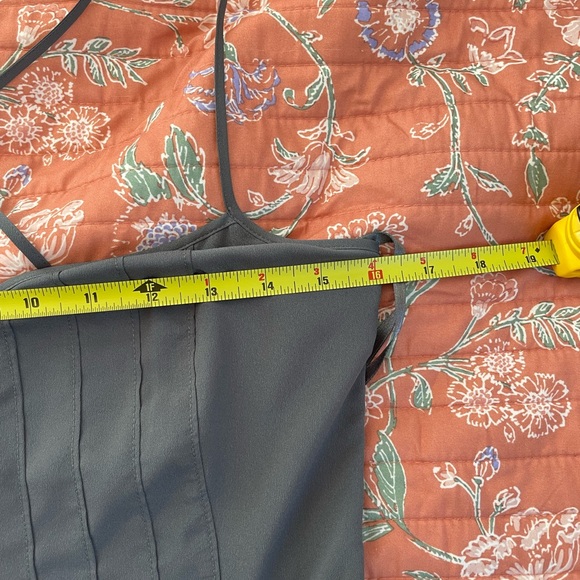 Banana Republic Slate Crepe Strappy Formal Maxi Dress - Picture 8 of 13